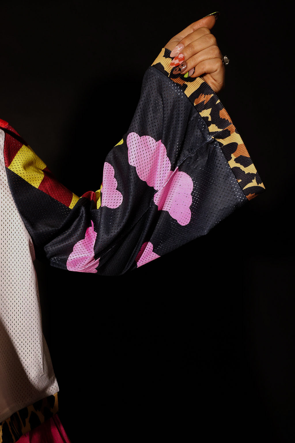 Don’t Quote Me Cropped Jersey Mesh Top