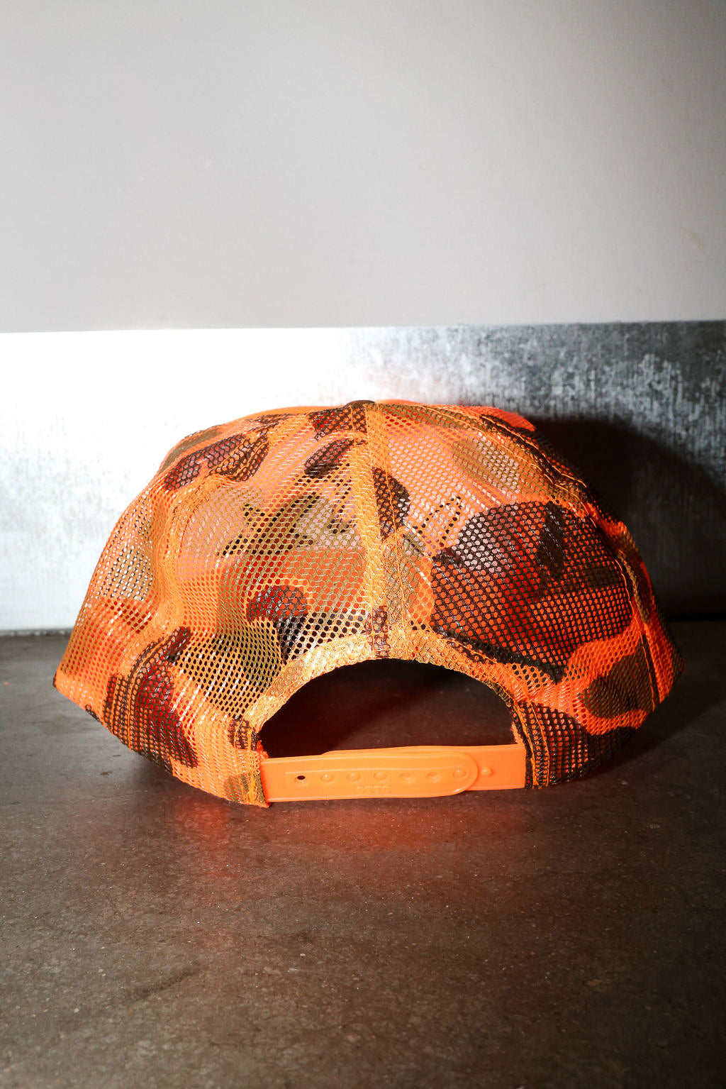 Camo Orange Duck Trucker Hat