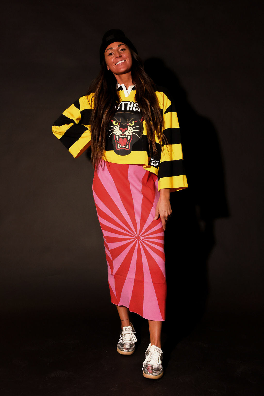 I'm Spiraling Midi Skirt