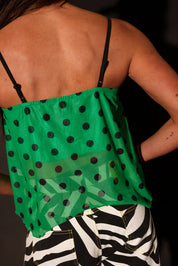 Greenlight Mesh Babydoll Tank