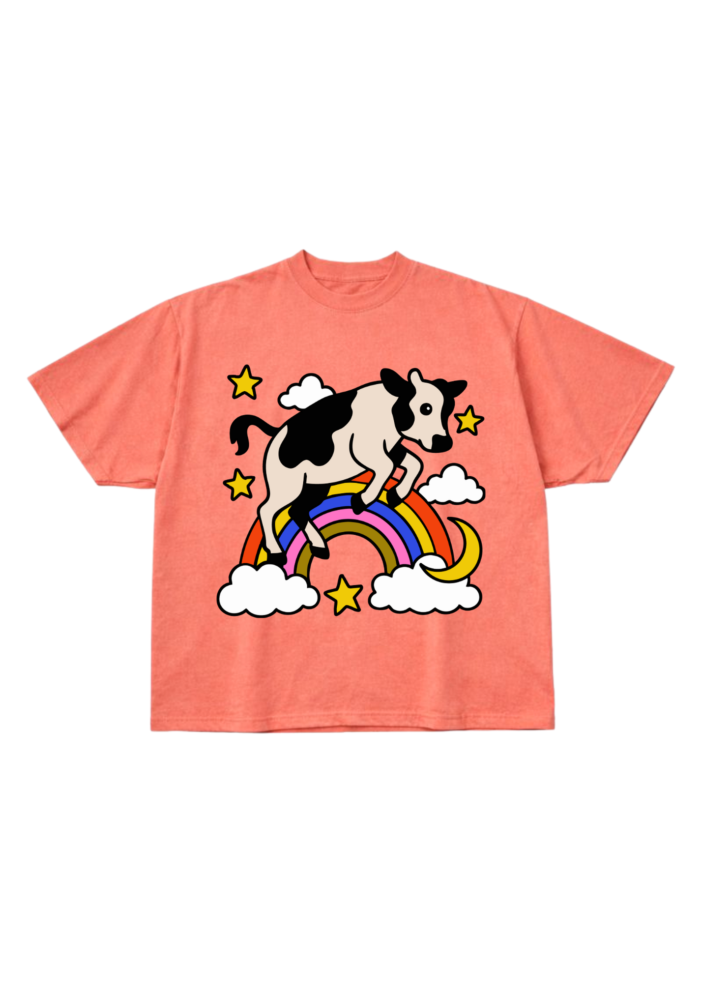 Over the Moo'n (NEW! Boxy Oversized Graphic Tee)