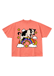 Over the Moo'n (NEW! Boxy Oversized Graphic Tee)