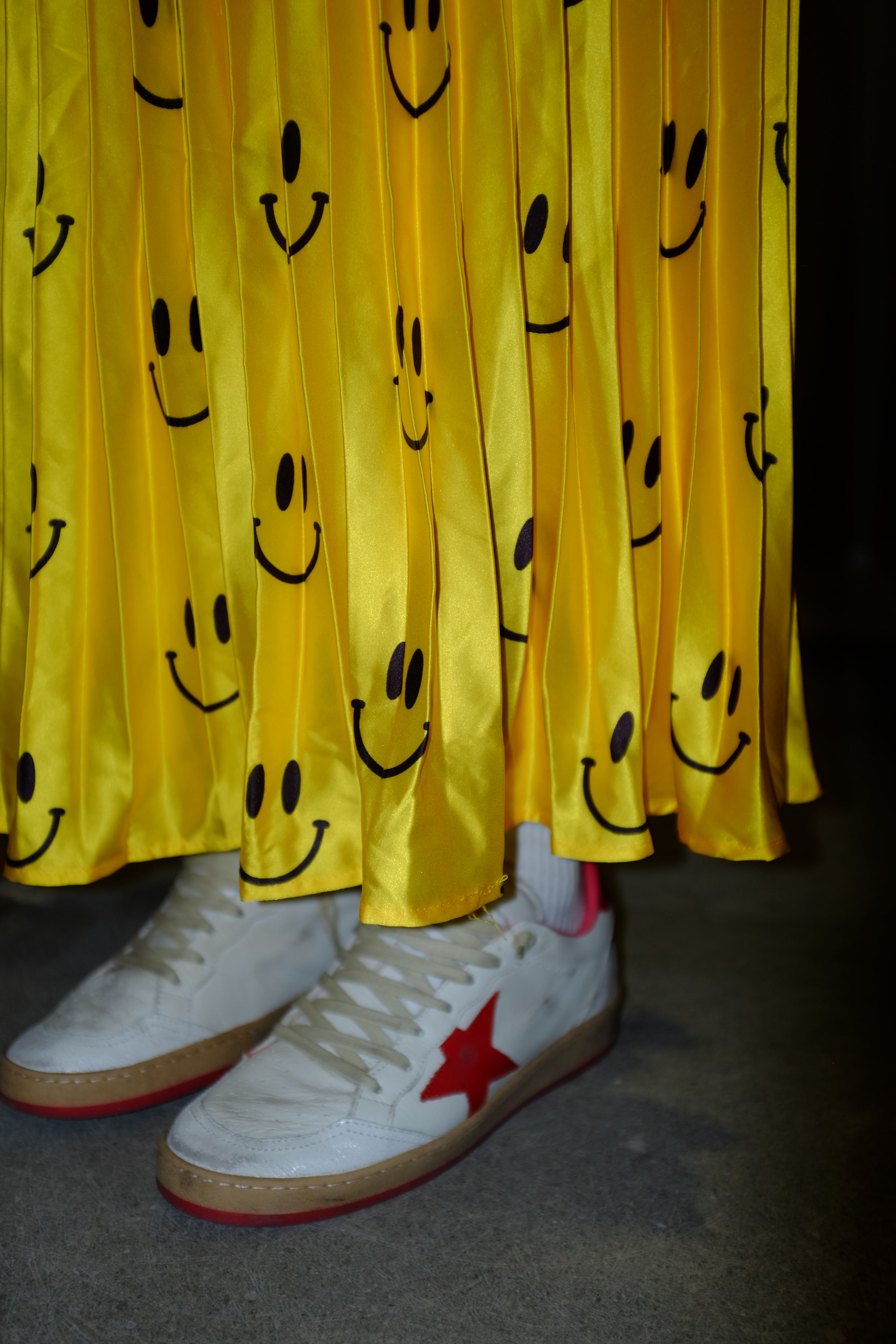 Happy To Be Here Smiley Pleated Skirt **RESTOCKED**