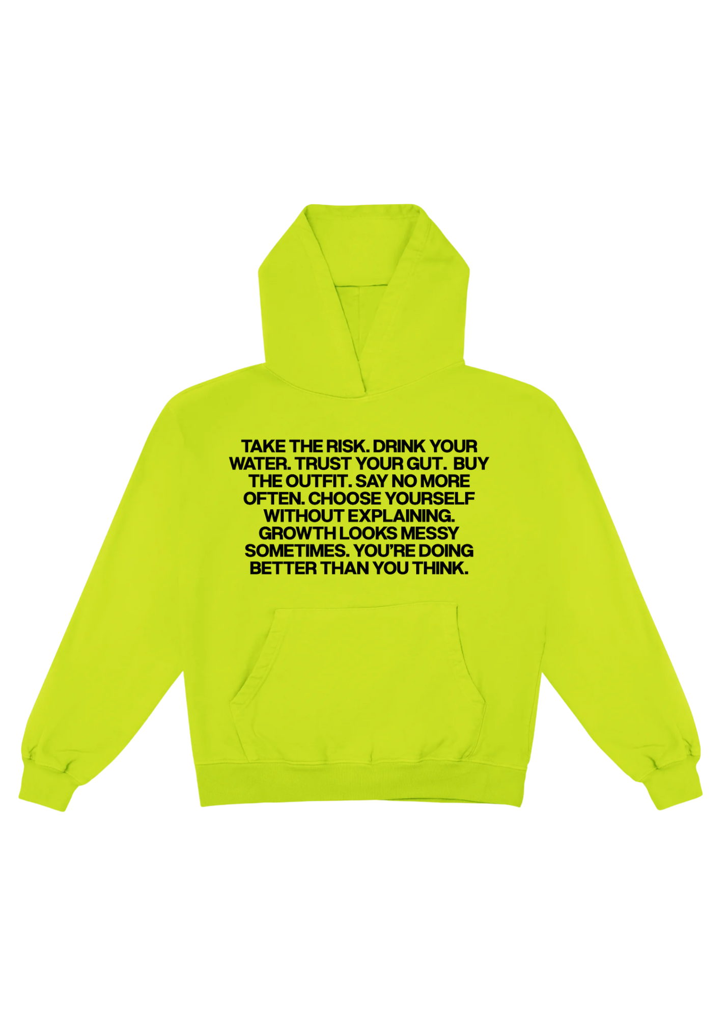 Drink Your Water Neon Premium Graphic Hoodie