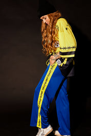 Go Team Bow Tie Track Pants