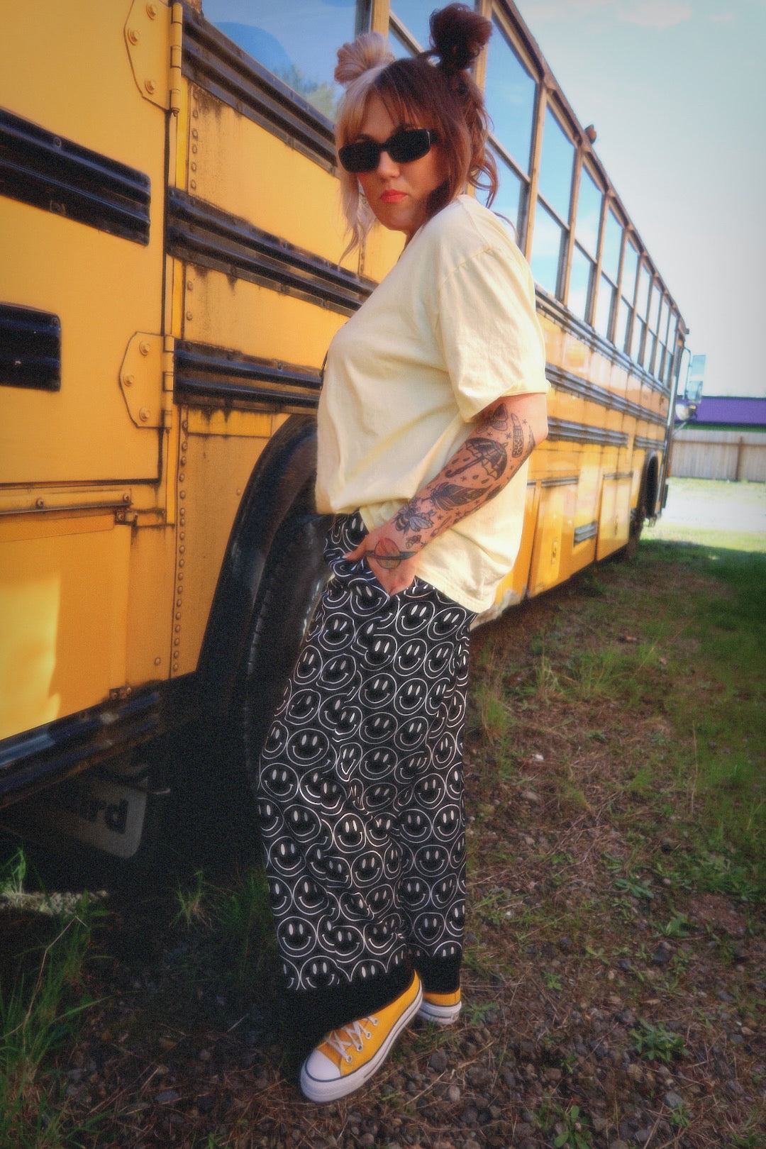Main Character Smiley Straight-Leg Pants  **RESTOCKED**