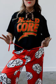 High Stakes Red Dice Wide-Leg Pants  **RESTOCKED**