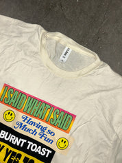 Burnt Toast Bumper Sticker Graphic Tee (Size XL) | VIP Warehouse Sale