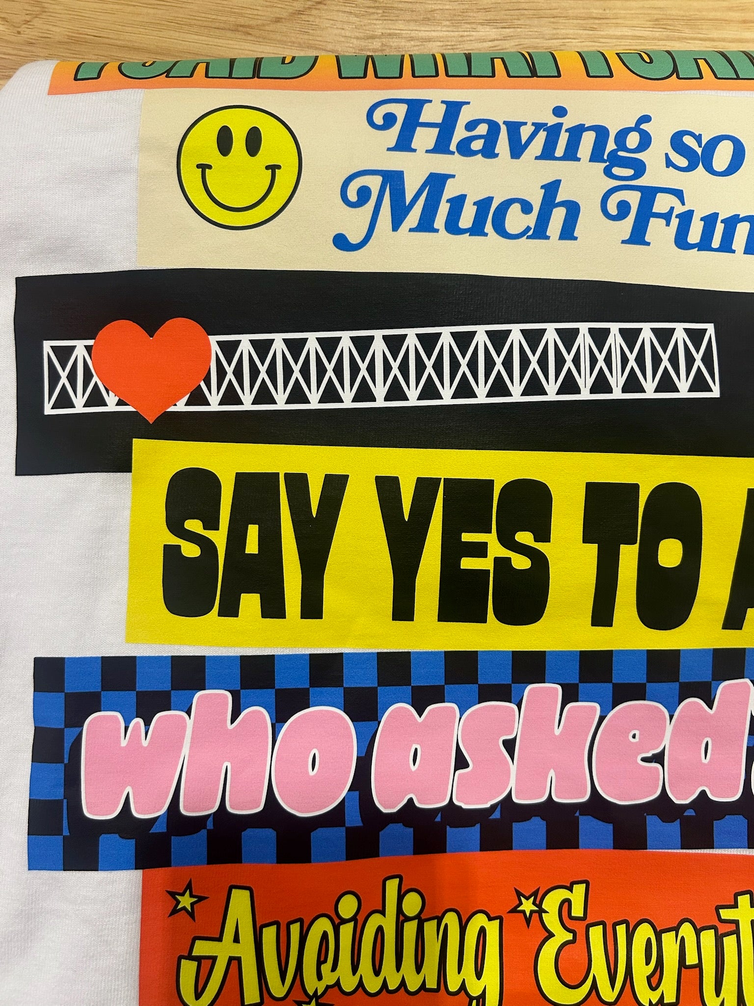 Bumper Sticker Graphic Tee *MISPRINT* (MULTIPLE SIZES) | VIP Warehouse Sale