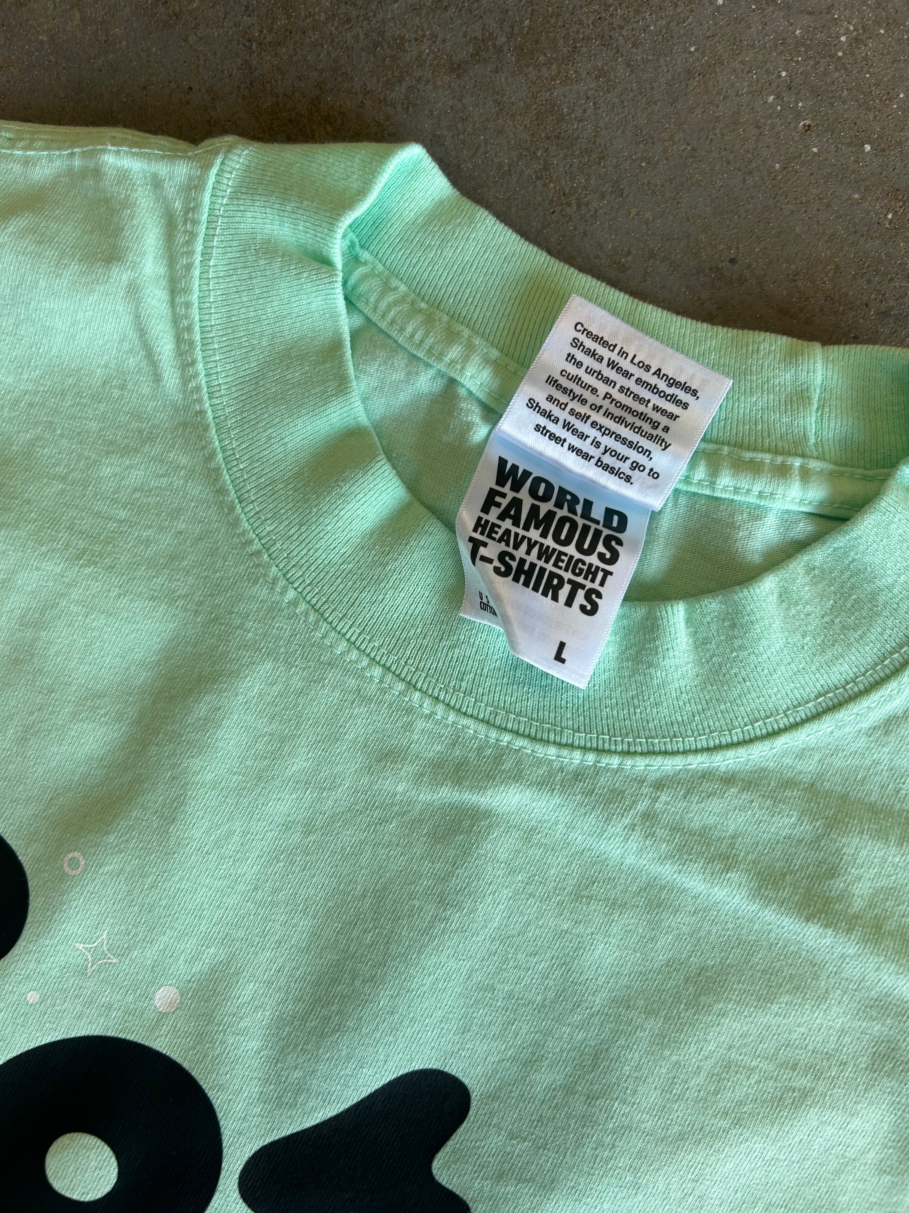 Close up of L tag