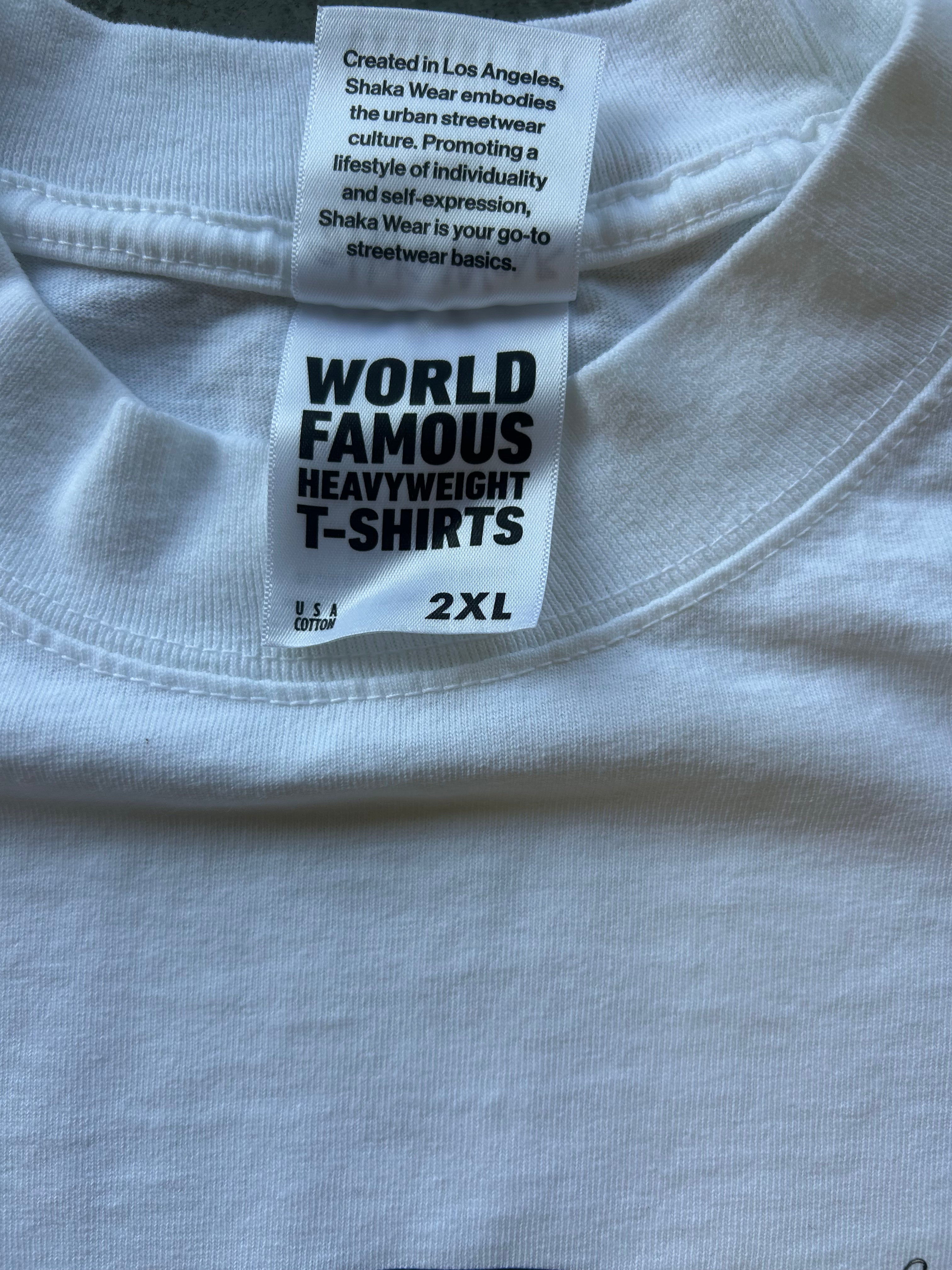 Close up of 2XL tag 