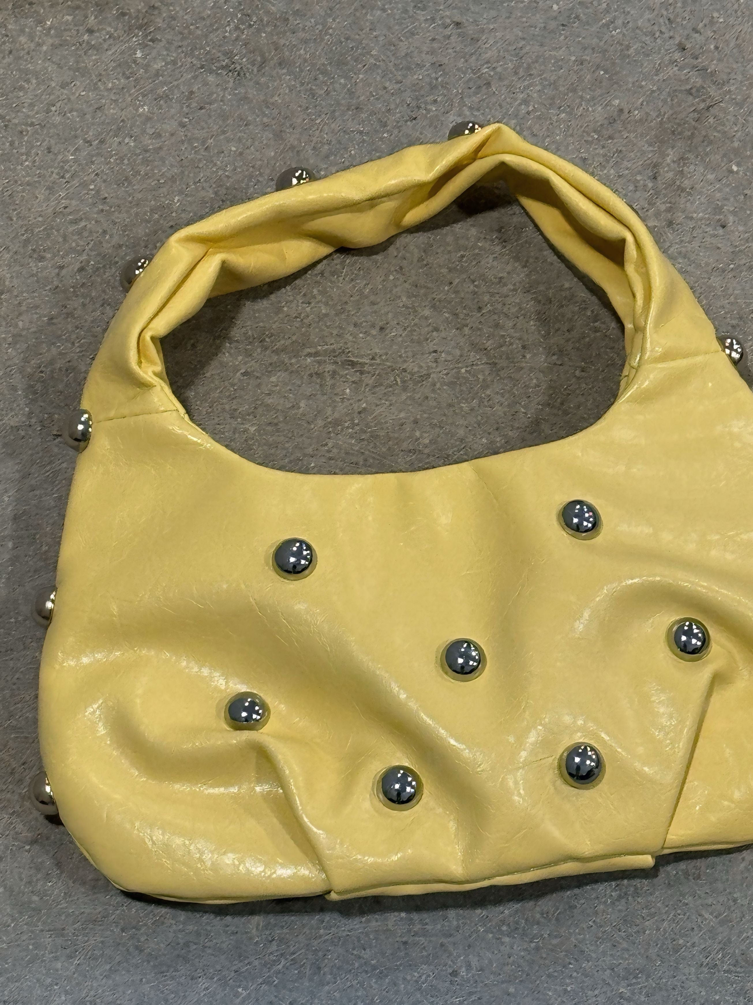 Studded Leather Shoulder Bag
