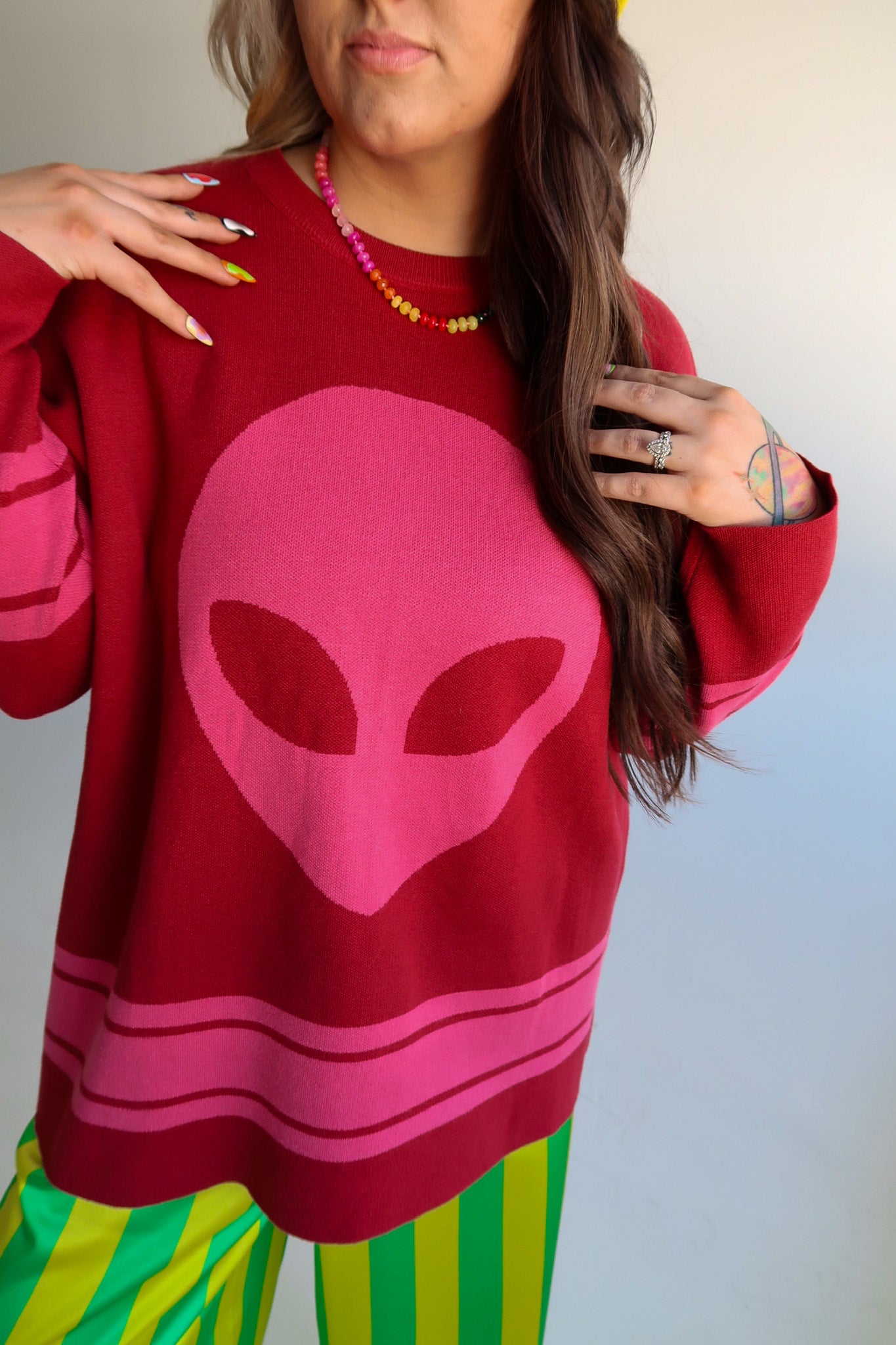 Cosmic Knit Jersey Sweater