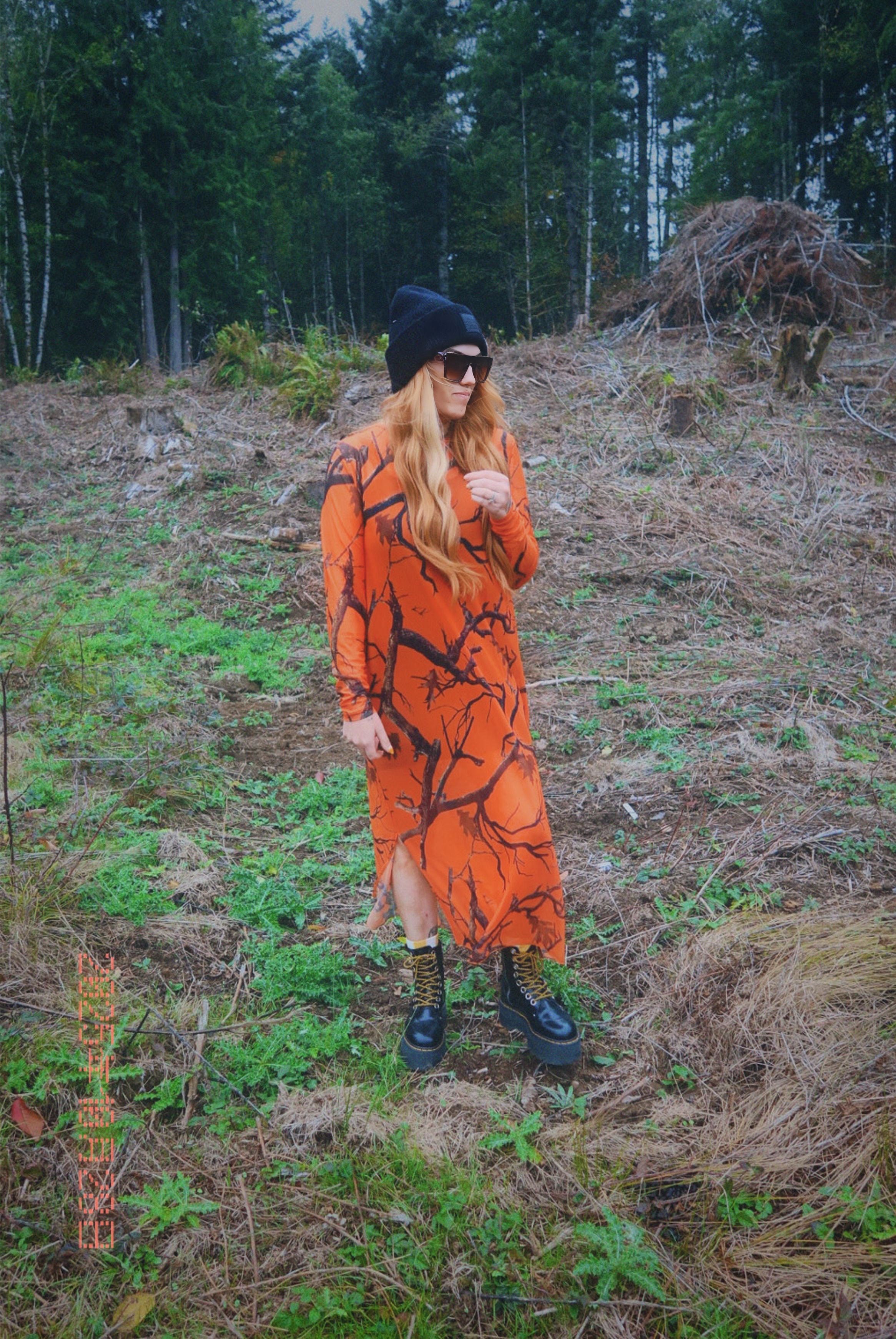 Now You See Me Camo Boxy Mesh Dress