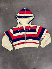 Free People Cropped Zip Up Hoodie (Size L) | VIP Warehouse Sale