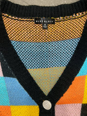 Blue Blush Checkered Cardigan (Size M) | VIP Warehouse Sale
