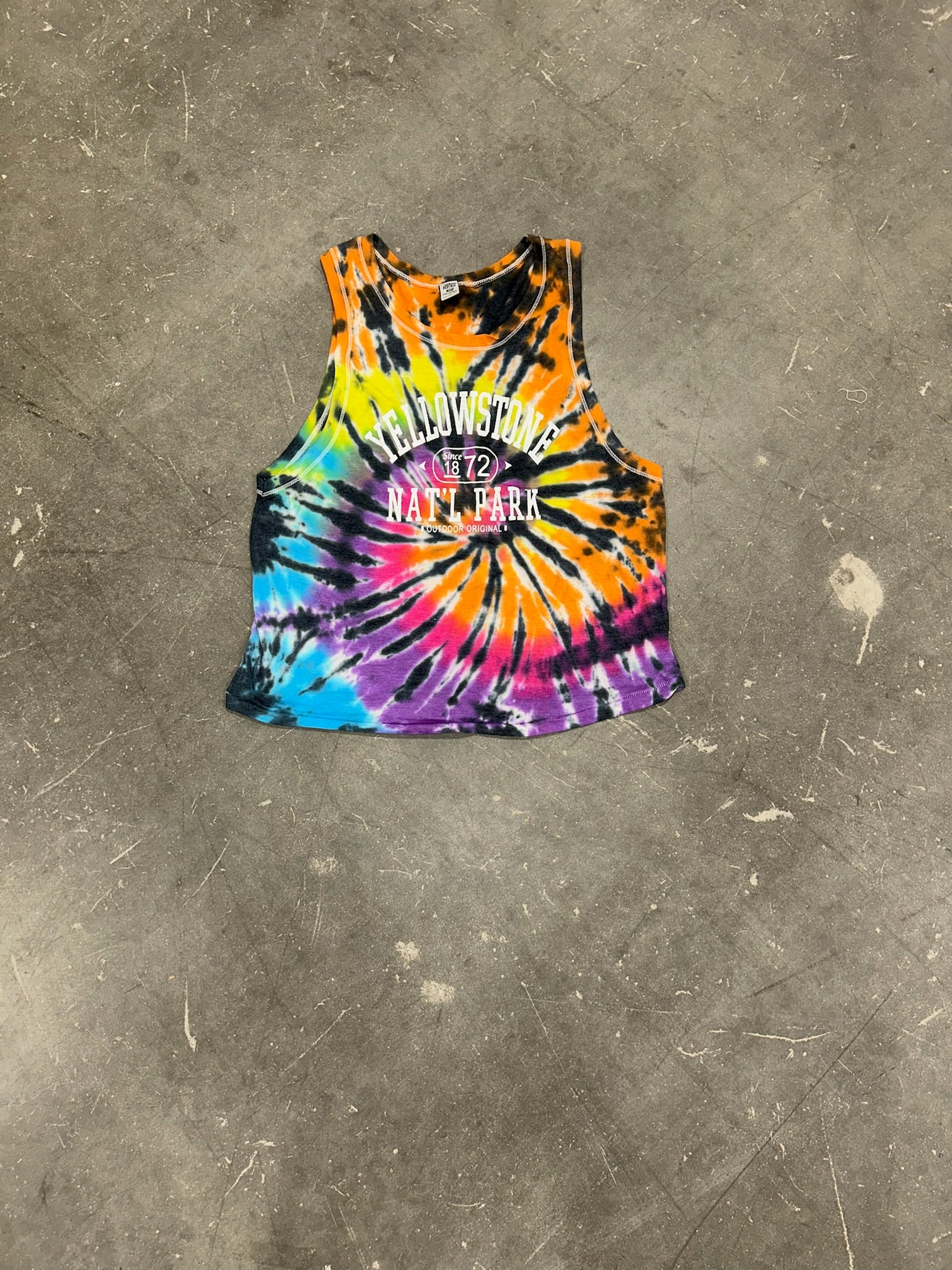 Yellowstone Tie Dye Tank (Size XL) | VIP Warehouse Sale