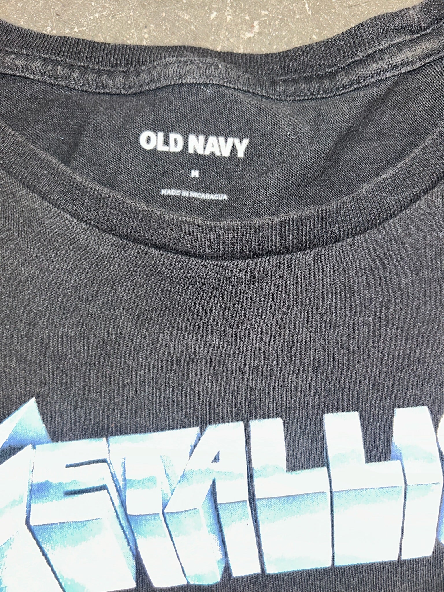 Old Navy Metallic Graphic Tee (Size M) | VIP Warehouse Sale