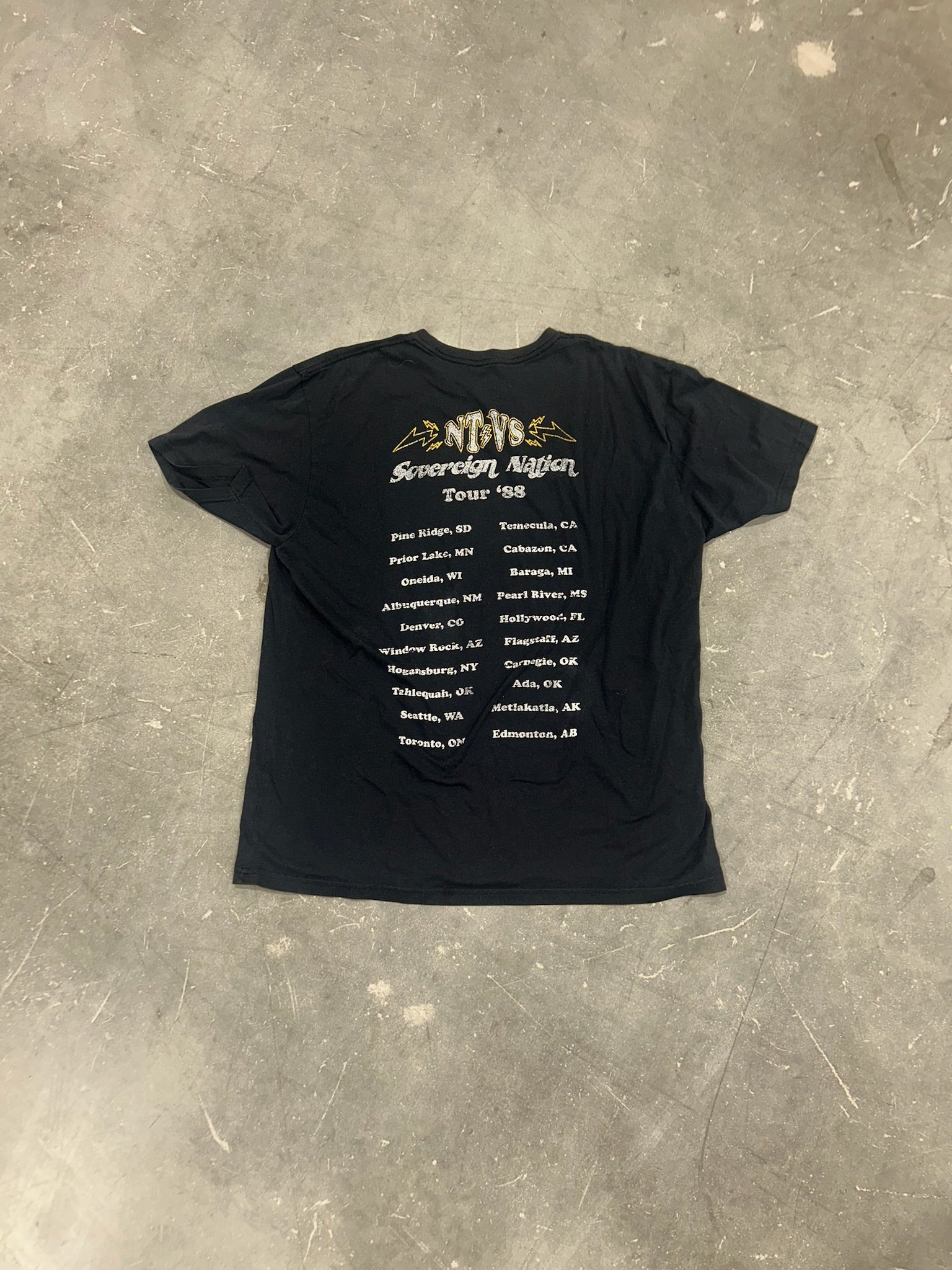 Sovereign Nation Band Tee (Size XL) | VIP Warehouse Sale