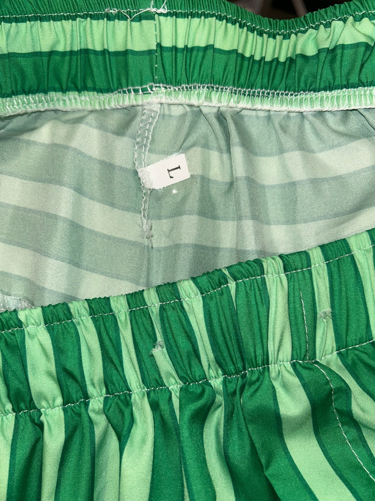 Green Stripe Pants (Size L) | VIP Warehouse Sale