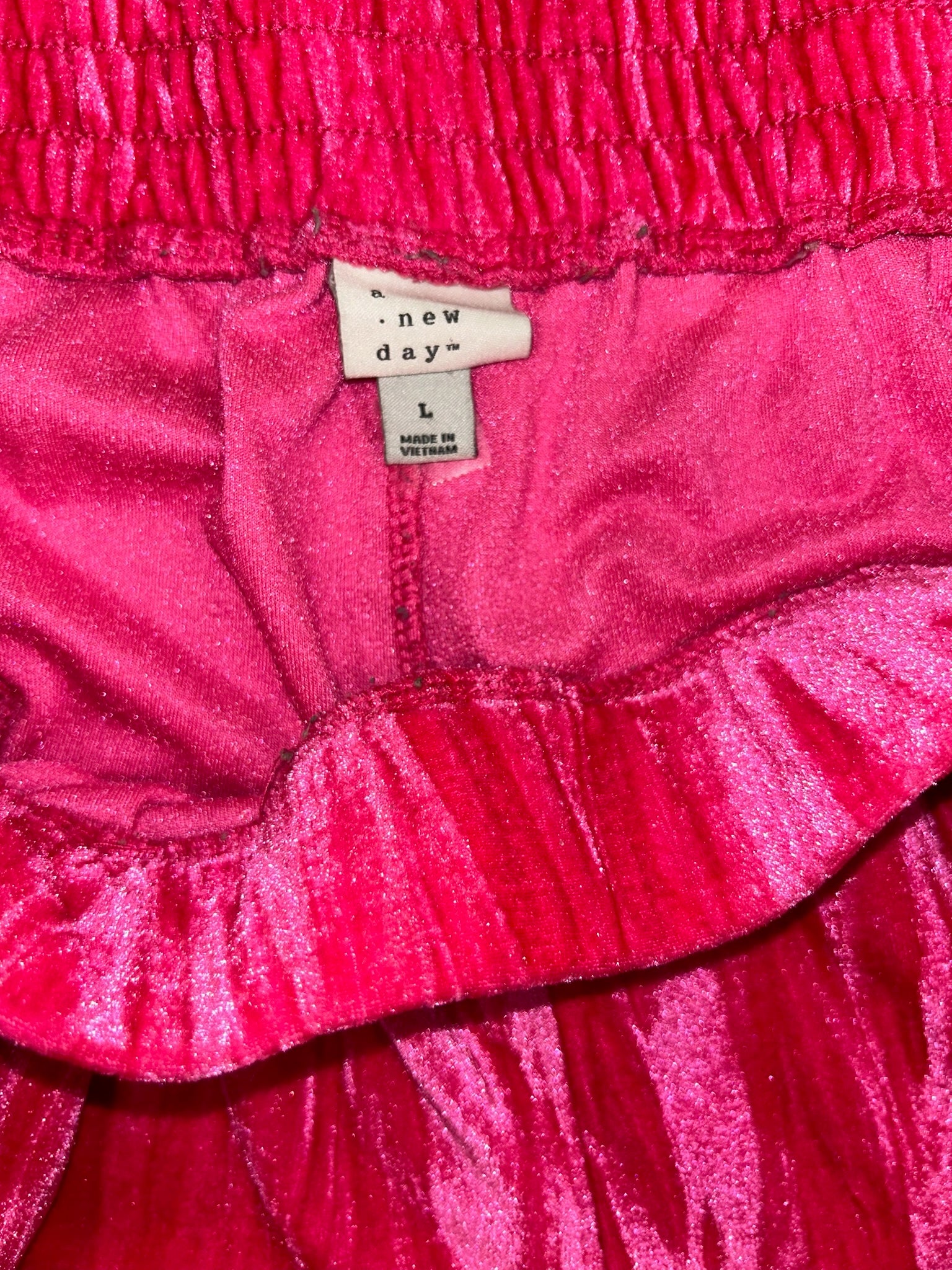 A New Day Pink Velvet Pants (Size L) | VIP Warehouse Sale