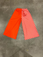 Creme & Red Half & Half Pants (Size S/M) | VIP Warehouse Sale