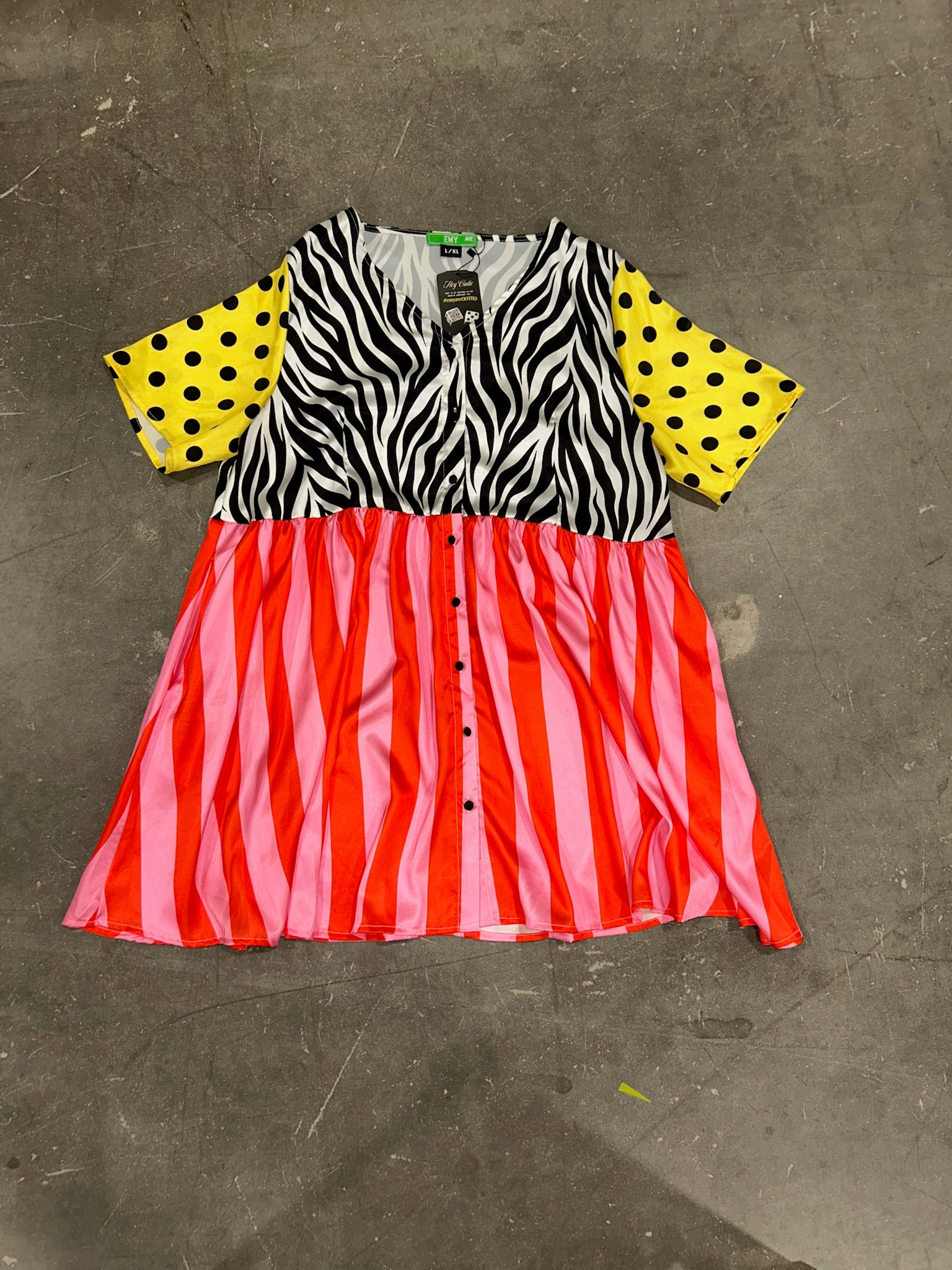 Eclectic Jungle Babydoll Dress (Size L/XL) | VIP Warehouse Sale