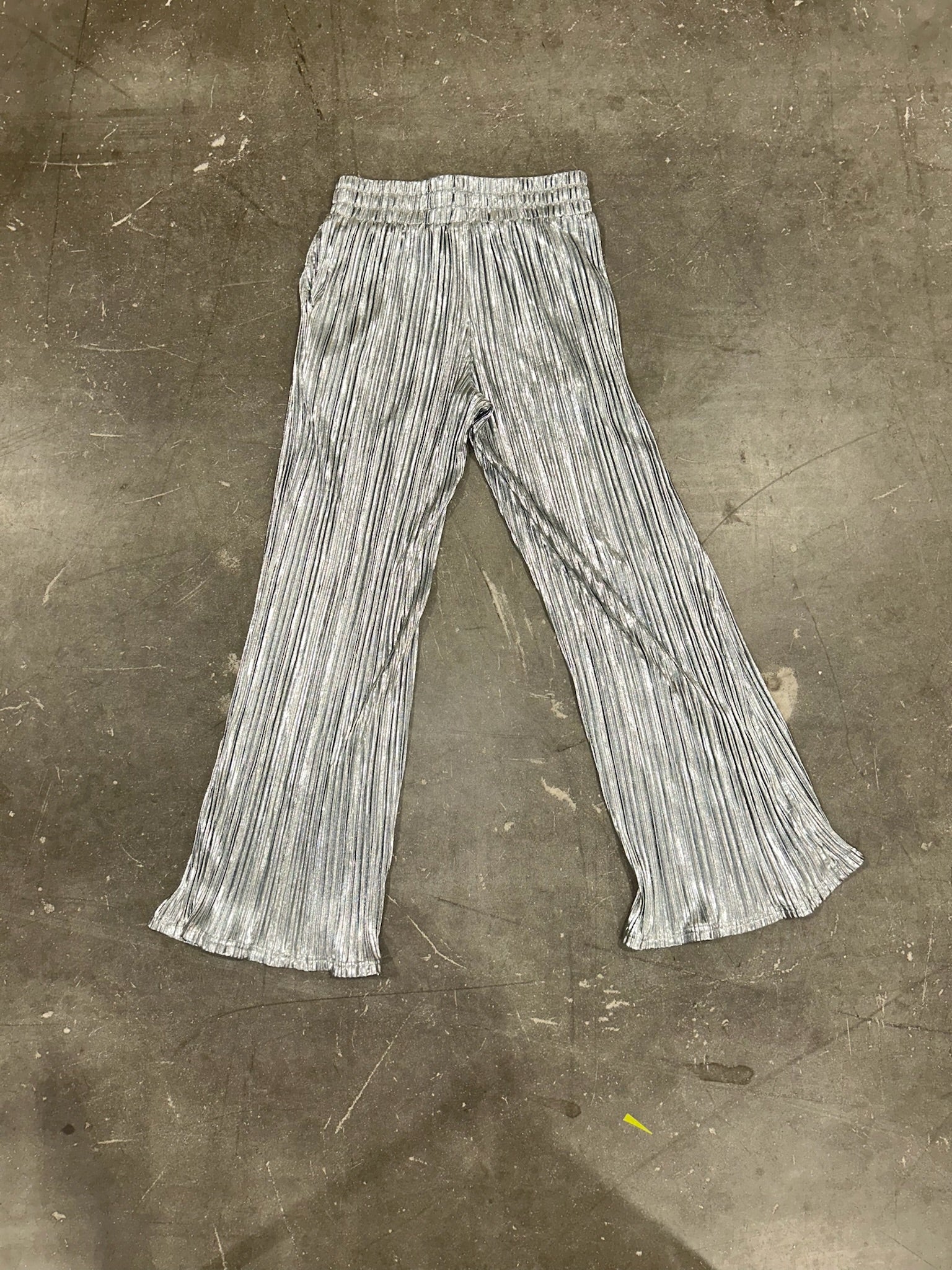 DEFECTIVE Silver Metallic Pants (Size XS/S) | VIP Warehouse Sale