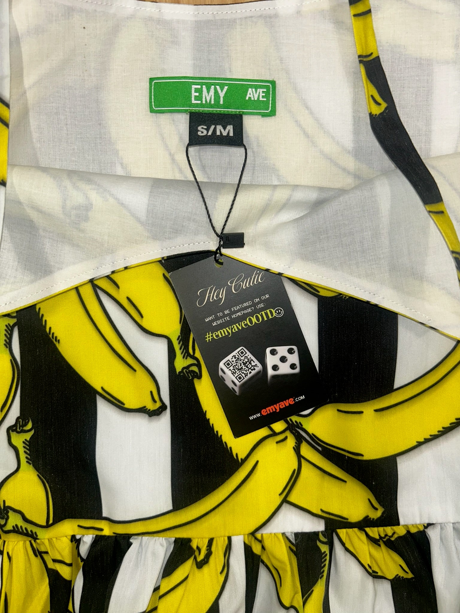 Bananas Linen Dress (Size S/M) | VIP Warehouse Sale