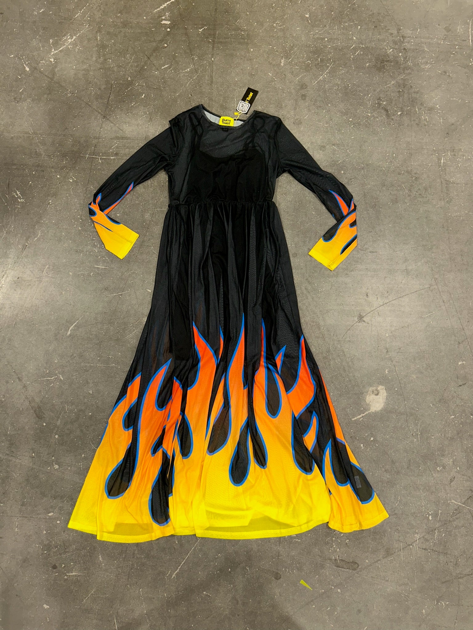 Heatwave Flame Mesh Dress (Size S/M) | VIP Warehouse Sale