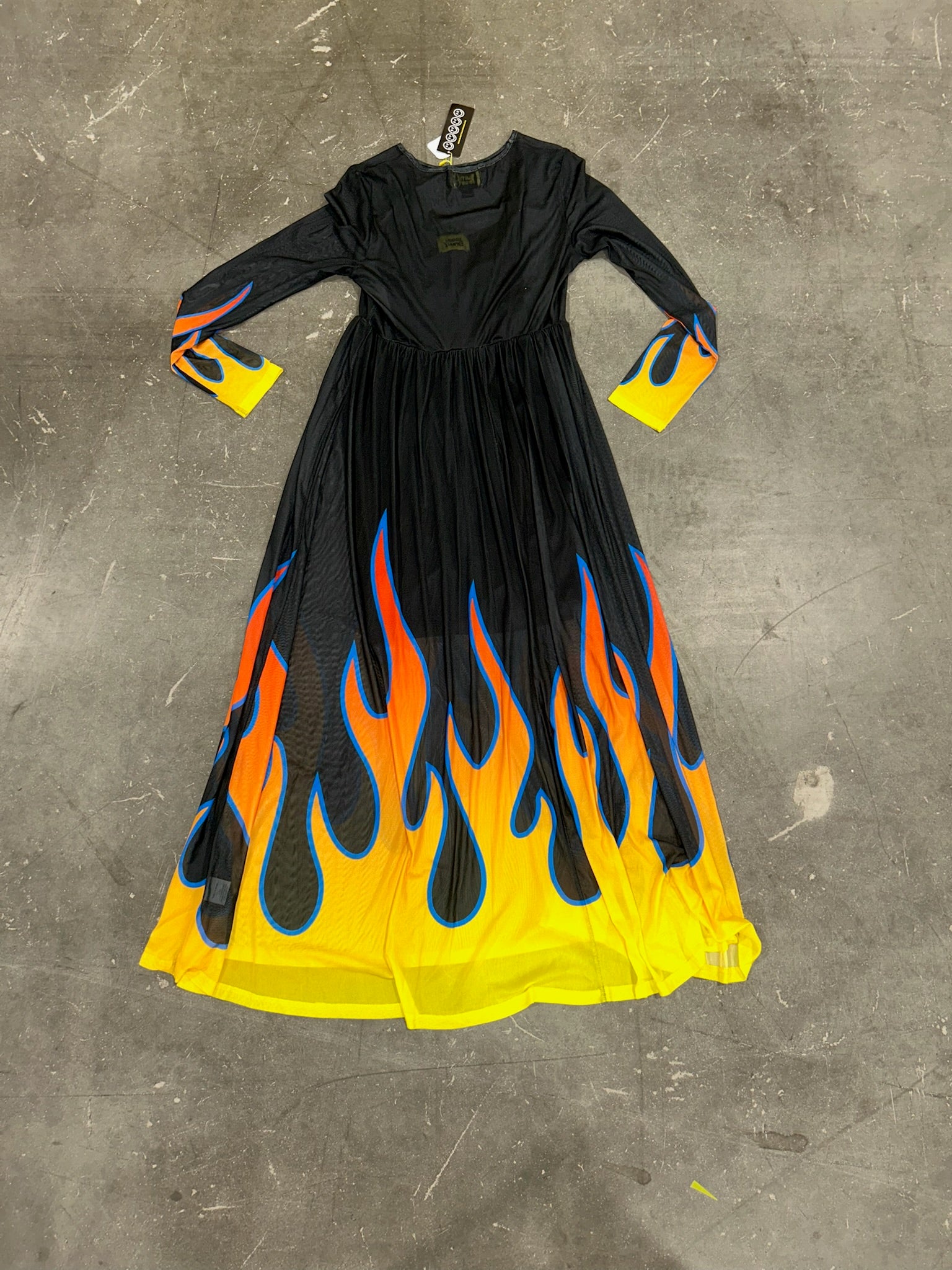 Heatwave Flame Mesh Dress (Size S/M) | VIP Warehouse Sale