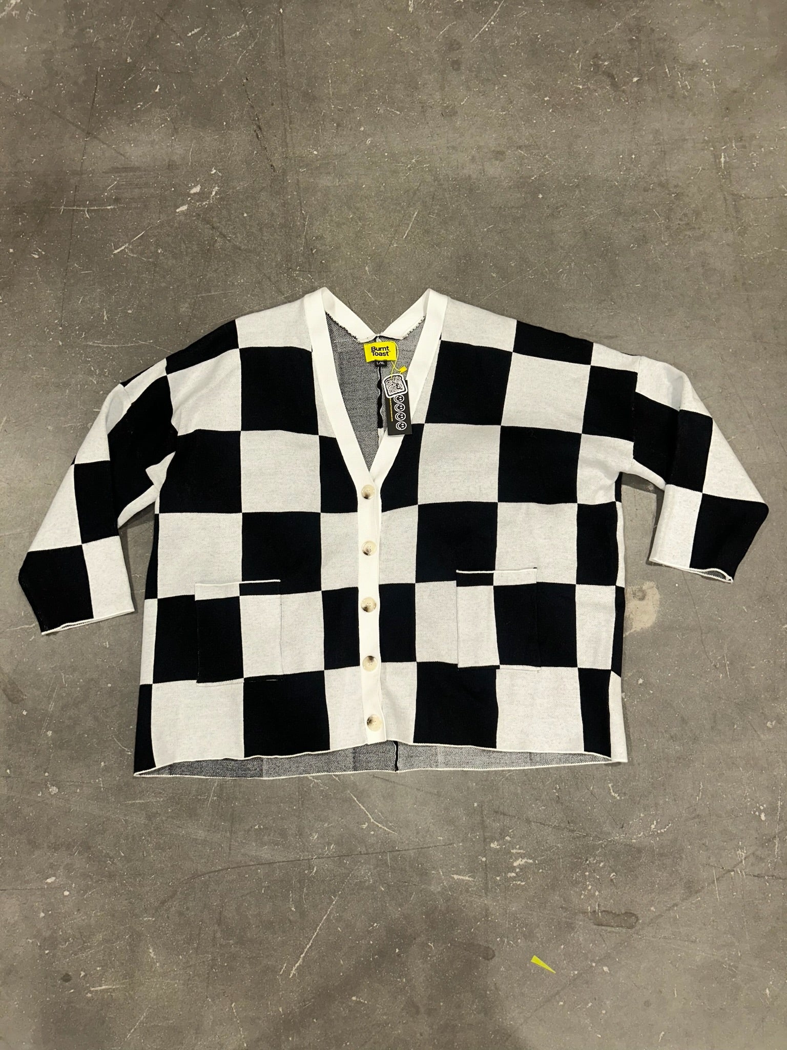 Checkered Cardigan (Size L/XL) | VIP Warehouse Sale