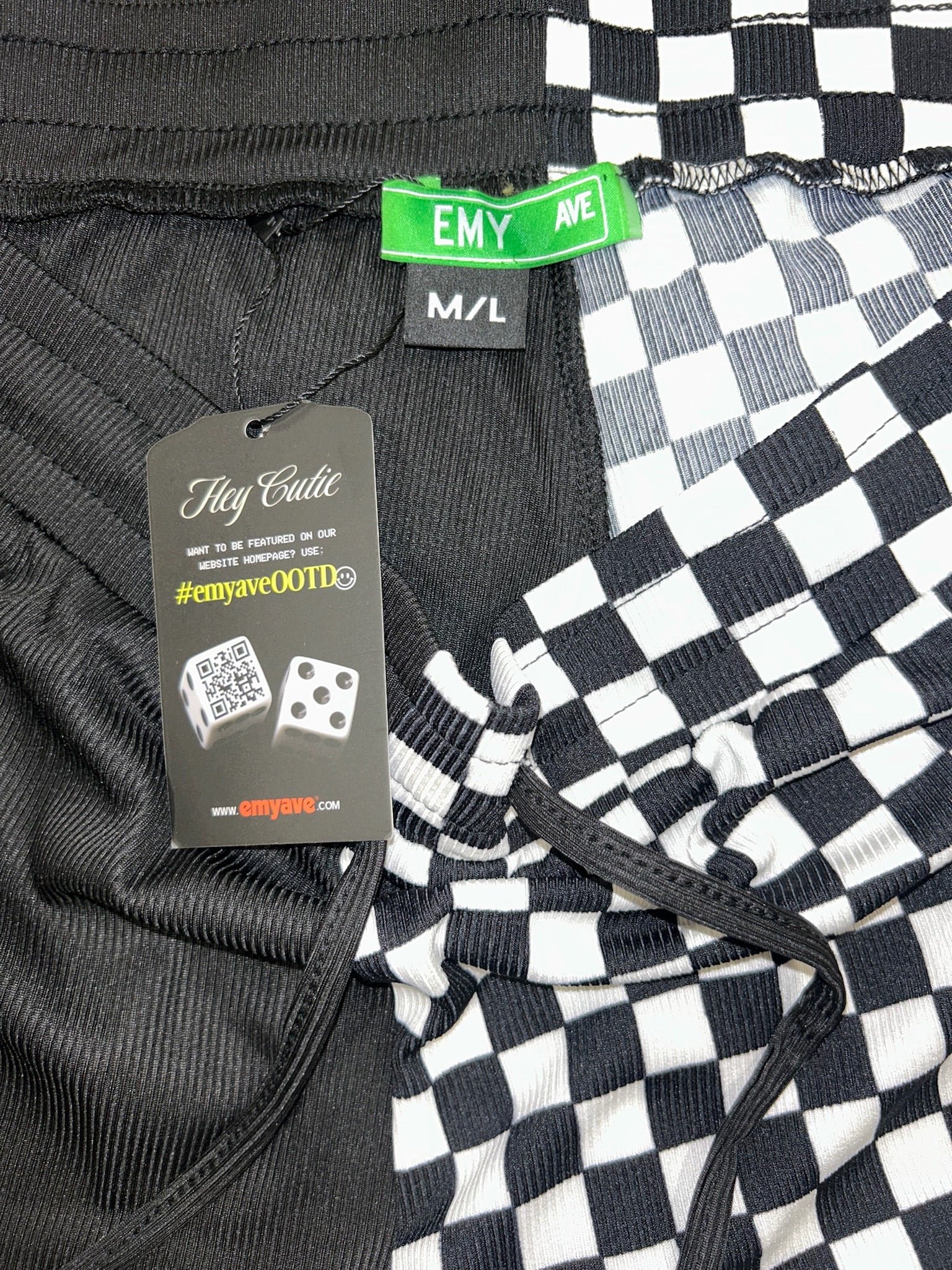 Black & White Half & Half Pant (Size M/L) | VIP Warehouse Sale