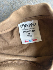 Close up of Shaka Wear tag Oversize Tee size M