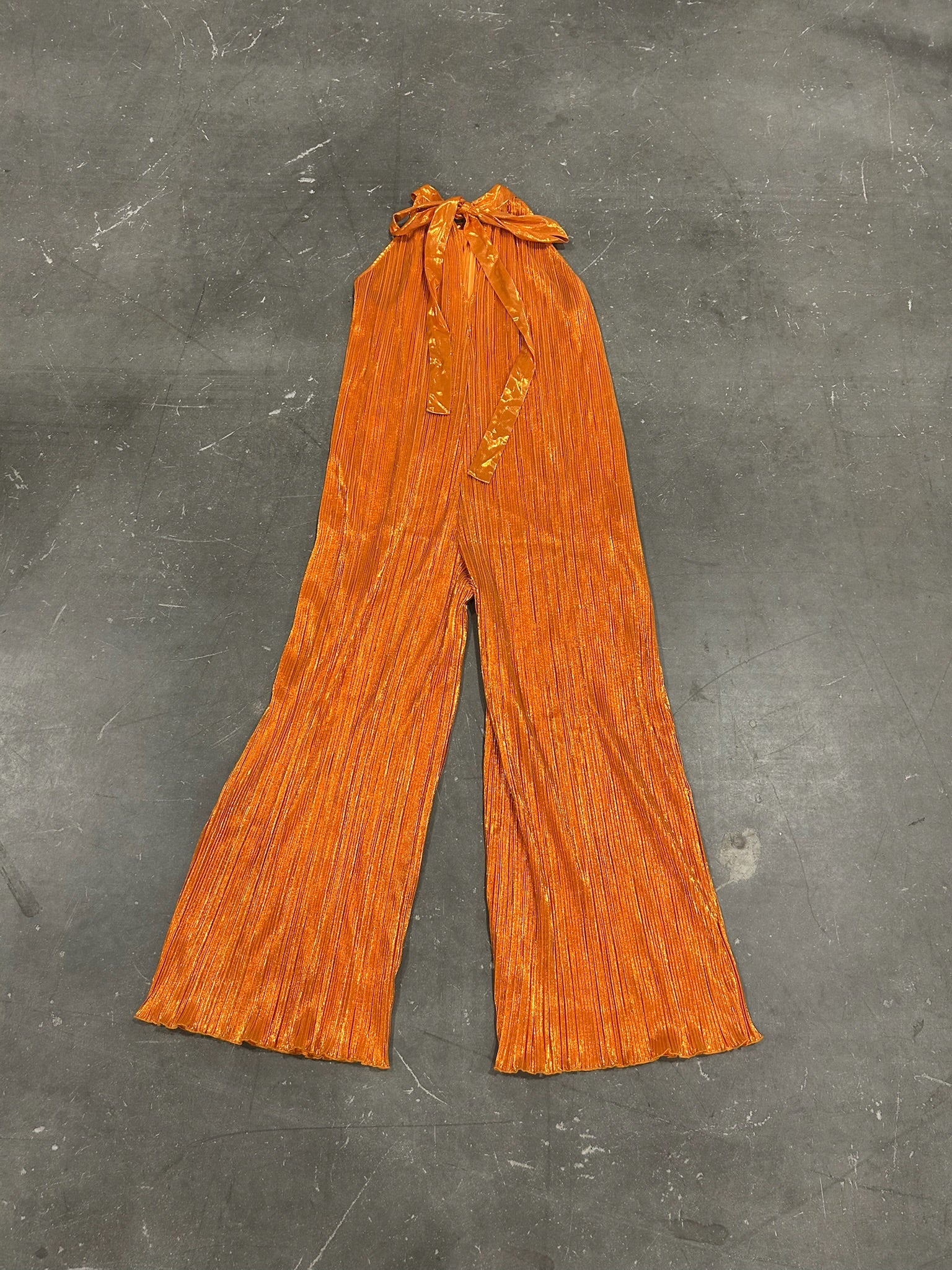 Orange Metallic Jumpsuit (Size M/L) | VIP Warehouse Sale