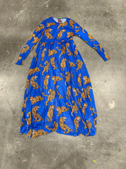 Blue Electric Jungle Mesh Dress (Size 2X/3X) | VIP Warehouse Sale