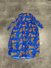 Blue Electric Jungle Mesh Dress (Size 2X/3X) | VIP Warehouse Sale