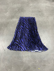 Midnight Zebra Plisse Skirt (Size L/XL) | VIP Warehouse Sale