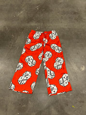 High Stakes Red Dice Straight-Leg Pants (Size L/XL) | VIP Warehouse Sale