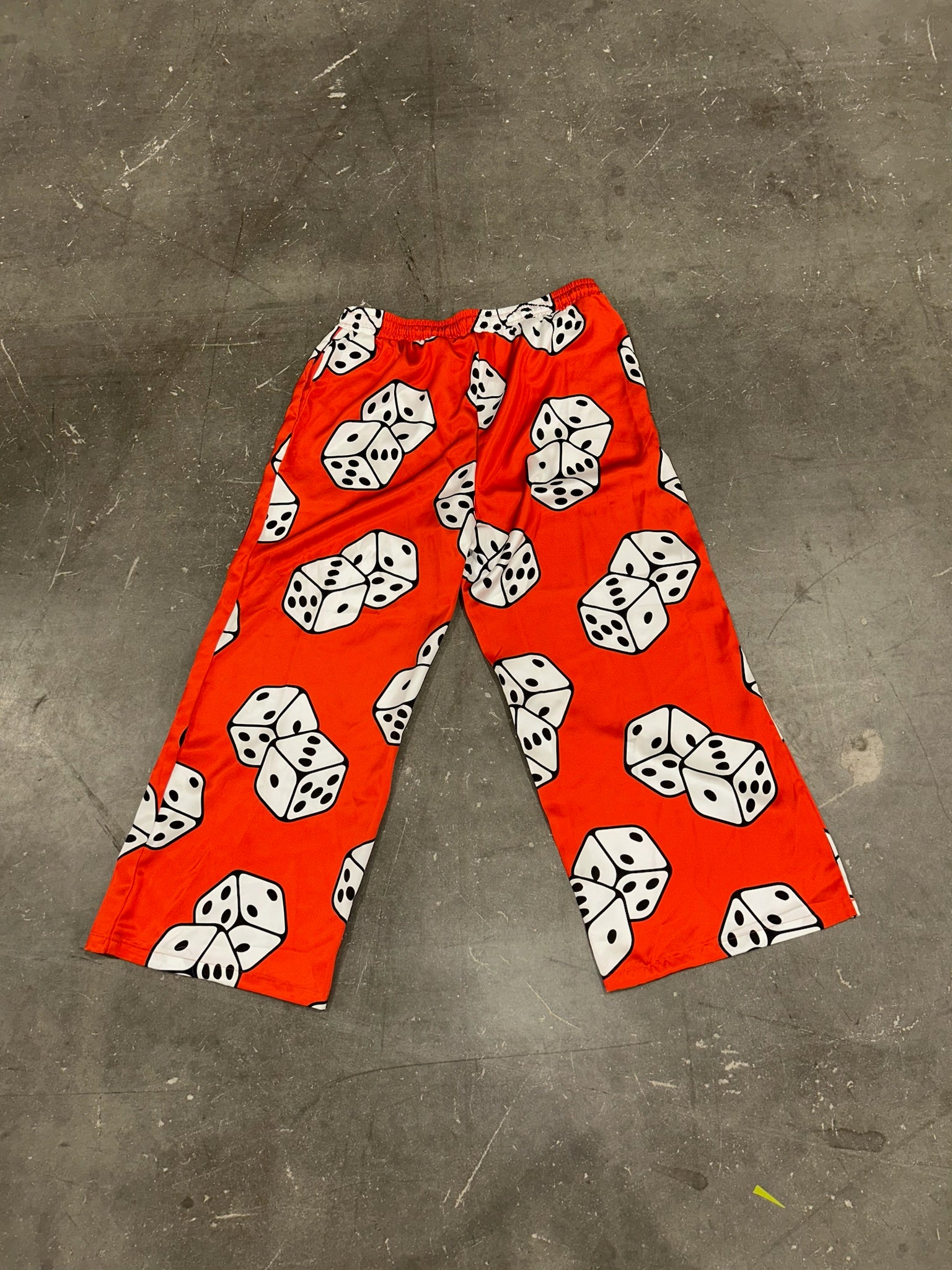 High Stakes Red Dice Straight-Leg Pants (Size L/XL) | VIP Warehouse Sale