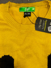 Big Mood Smiley Oversized Sweater DEFECTIVE (Size 2X/3X) | VIP Warehouse Sale