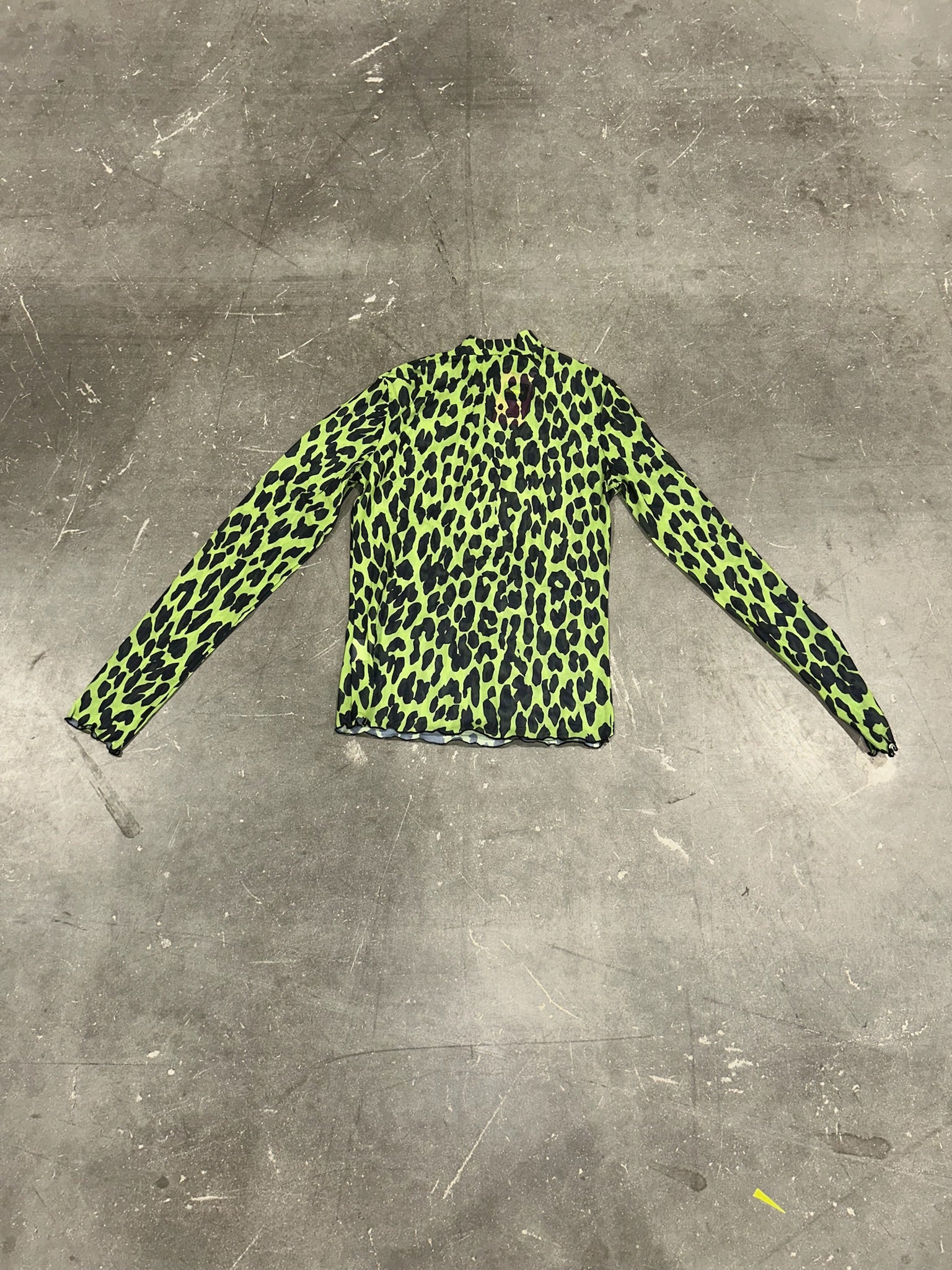 Green Cheetah Mesh Top (Size S/M) | VIP Warehouse Sale