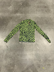 Green Cheetah Mesh Top (Size S/M) | VIP Warehouse Sale