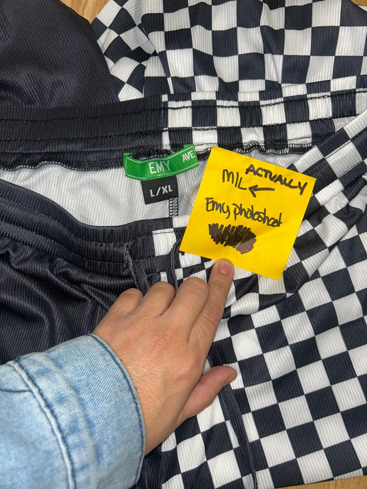 Black & White Half & Half Pant (Size M/L) | VIP Warehouse Sale