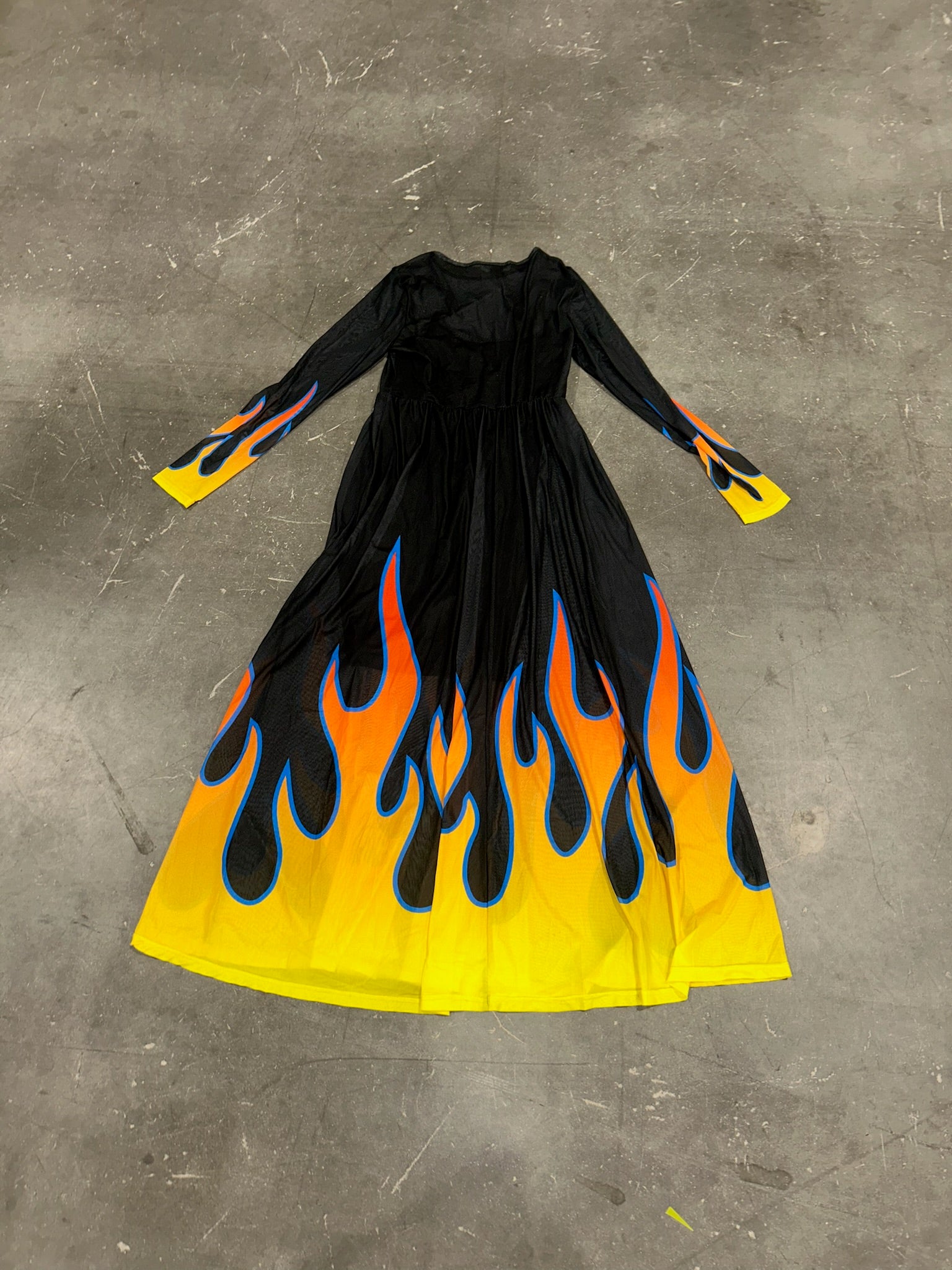 Heatwave Flame Mesh Dress (Size M/L) | VIP Warehouse Sale