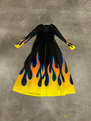 Heatwave Flame Mesh Dress (Size M/L) | VIP Warehouse Sale