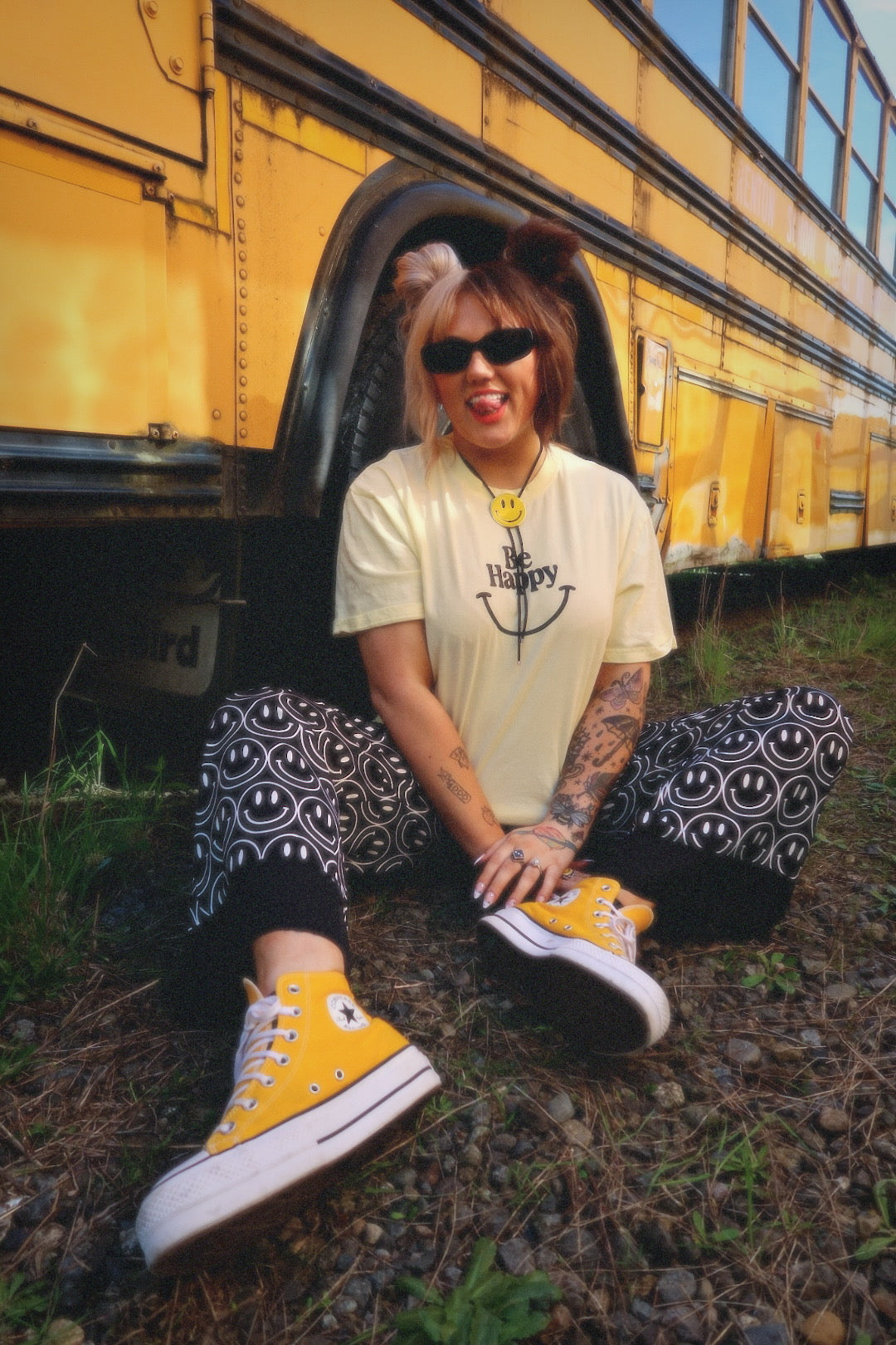Main Character Smiley Straight-Leg Pants  **RESTOCKED**