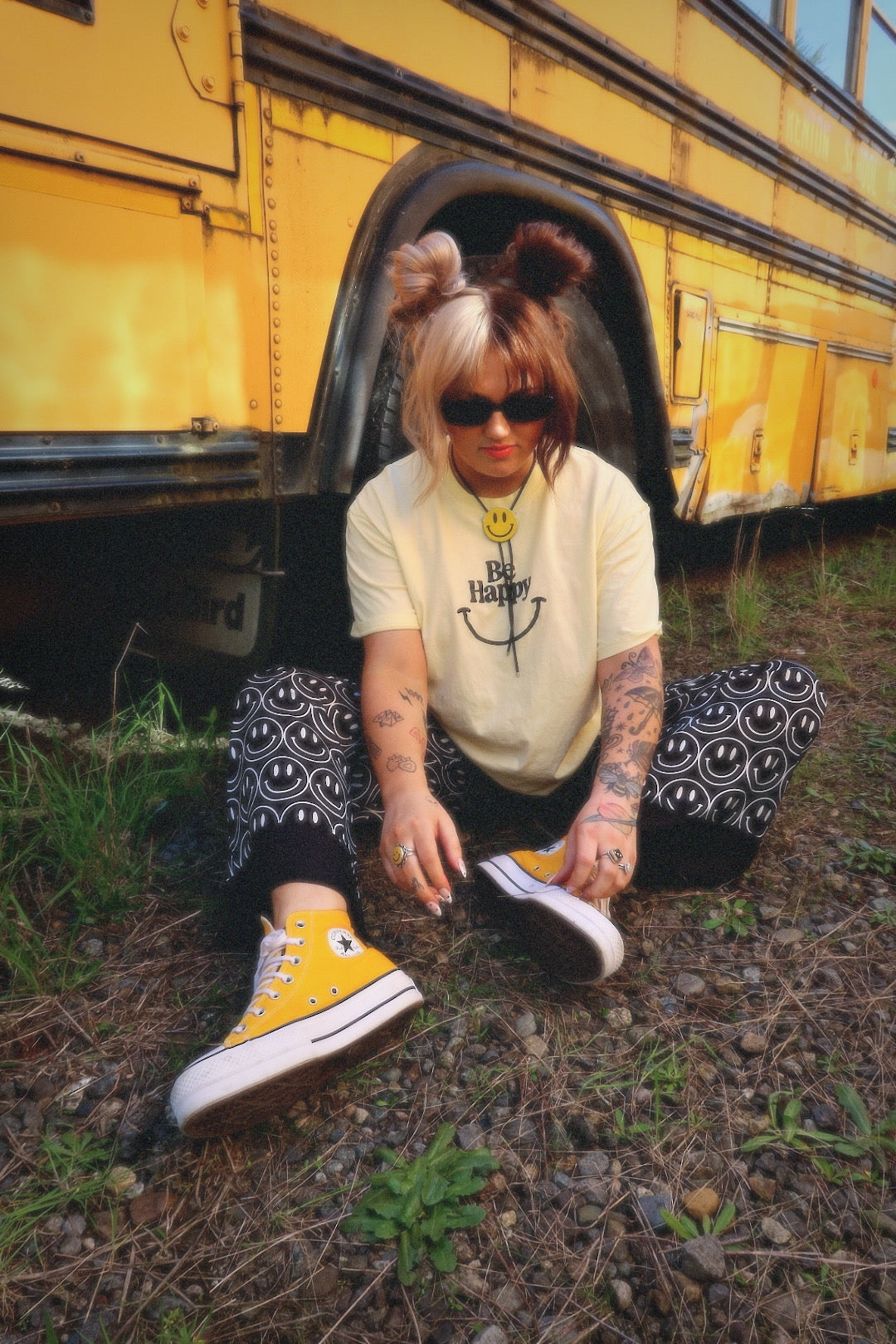 Main Character Smiley Straight-Leg Pants  **RESTOCKED**