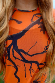 Now You See Me Camo Boxy Mesh Dress