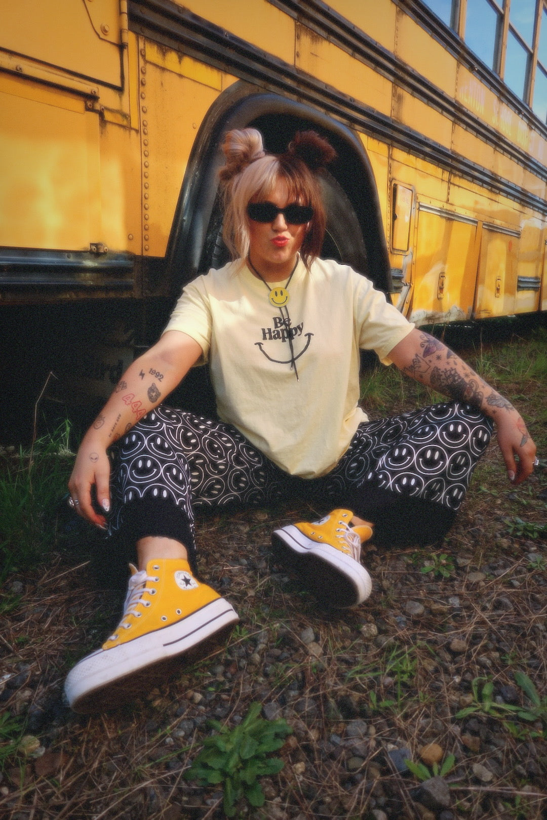 Main Character Smiley Straight-Leg Pants  **RESTOCKED**